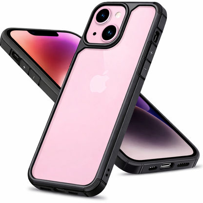 Apple iPhone 15 Transparent Back Cover | Crystal Clear Shockproof TPU Case | Anti Yellow Slim Protective Cover